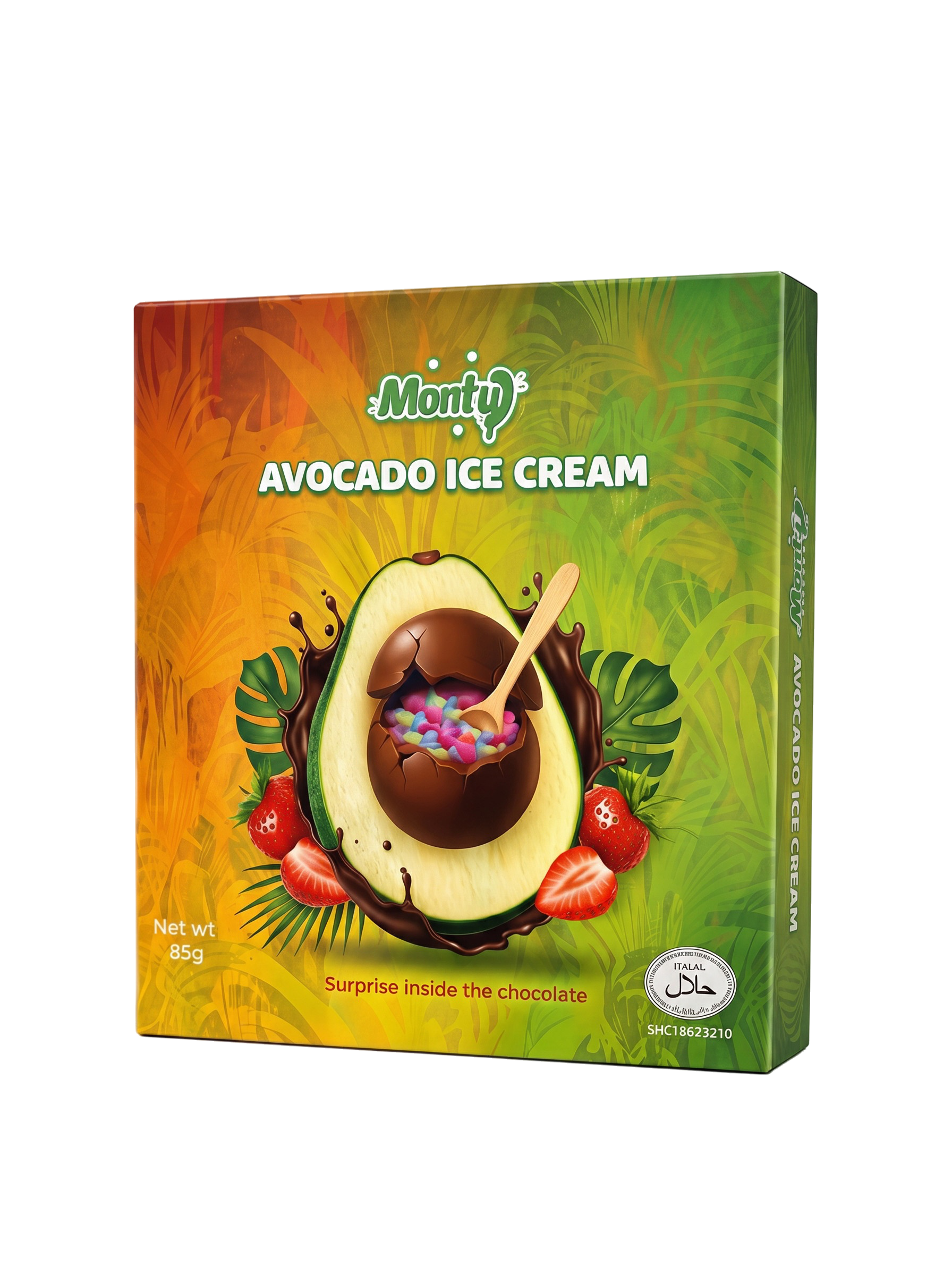 Monty Avocado 3D ice cream