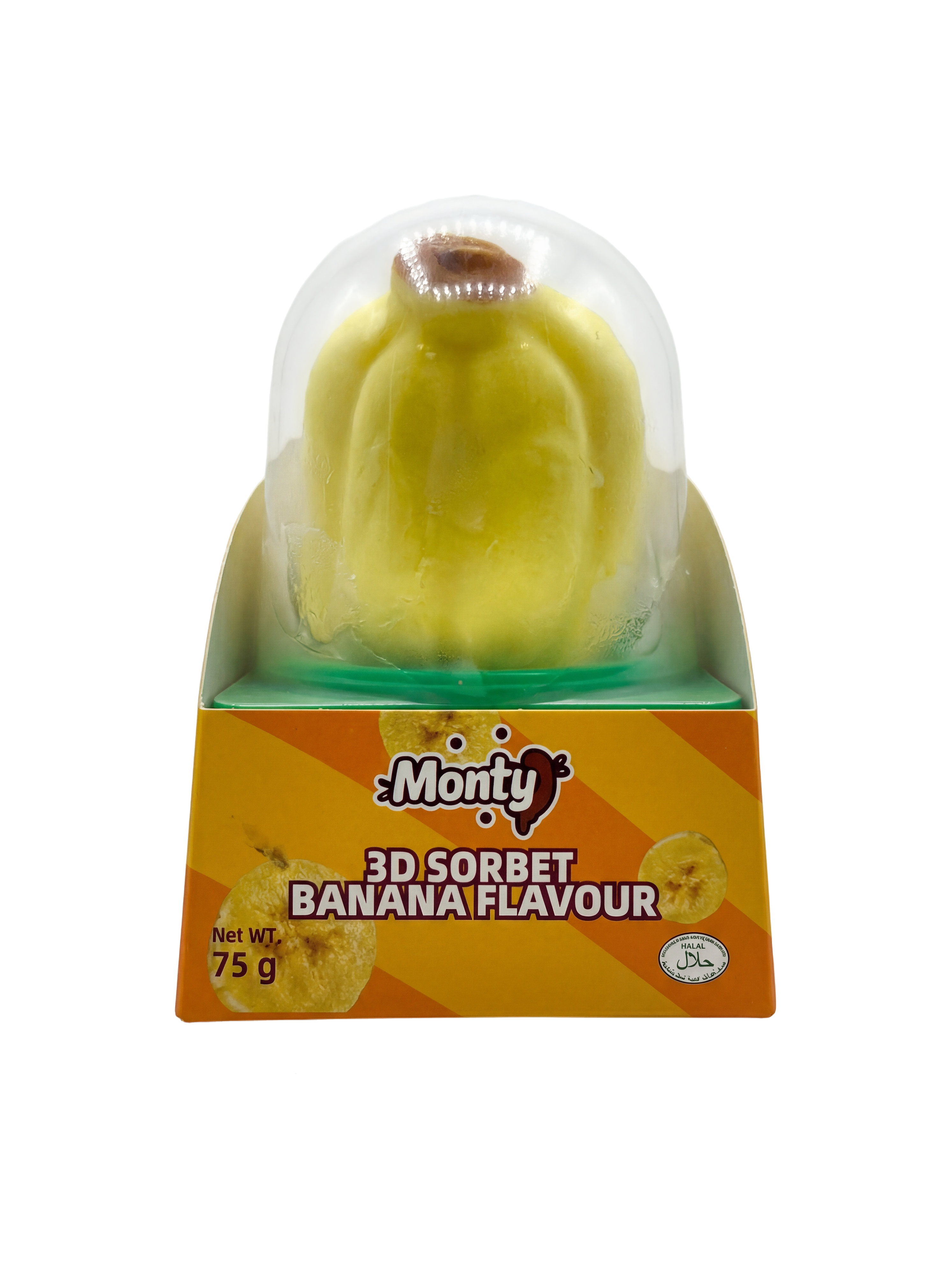 Monty Banana Sorbet 3D ice cream