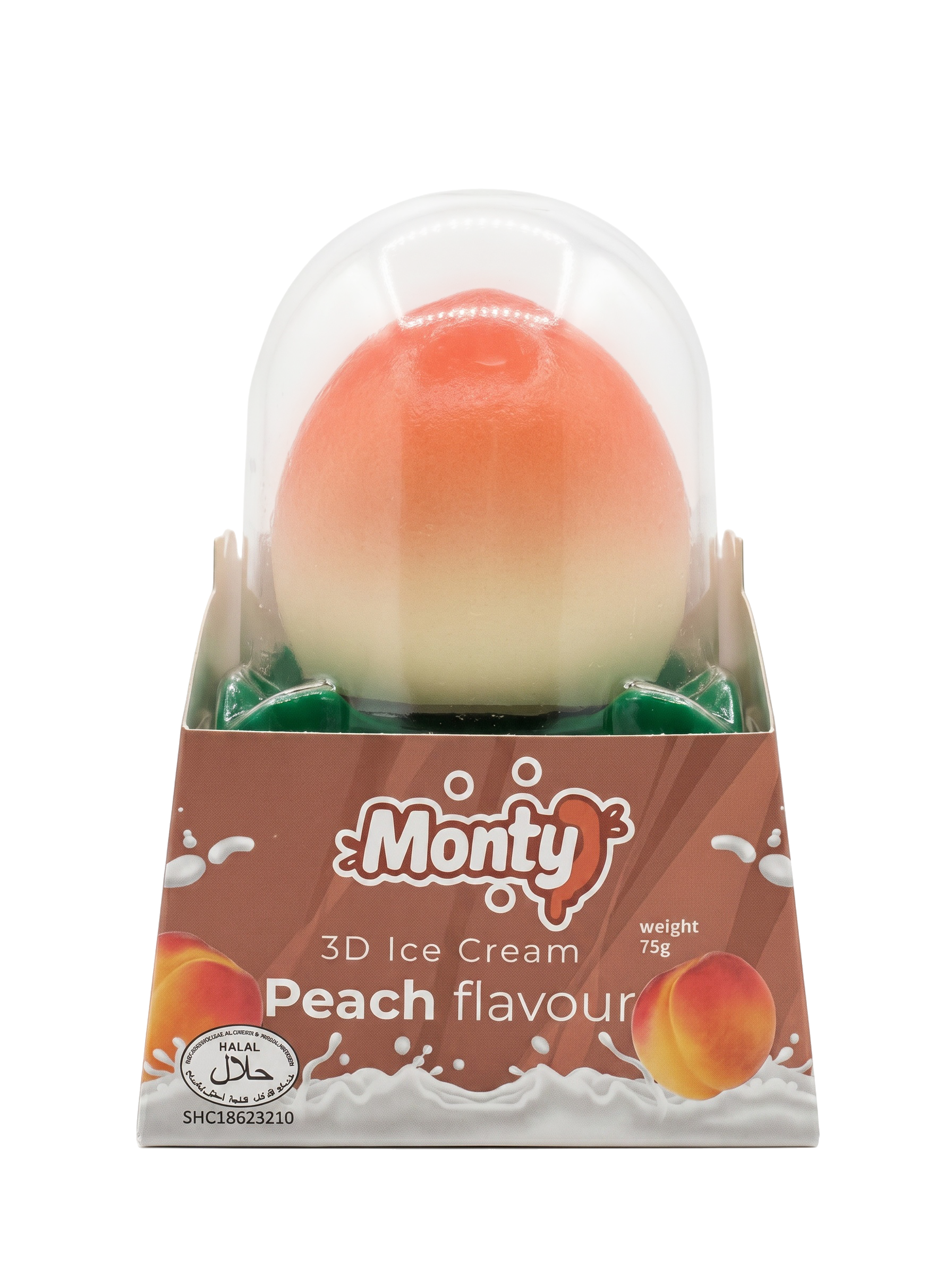 Monty Peach 3D ice cream